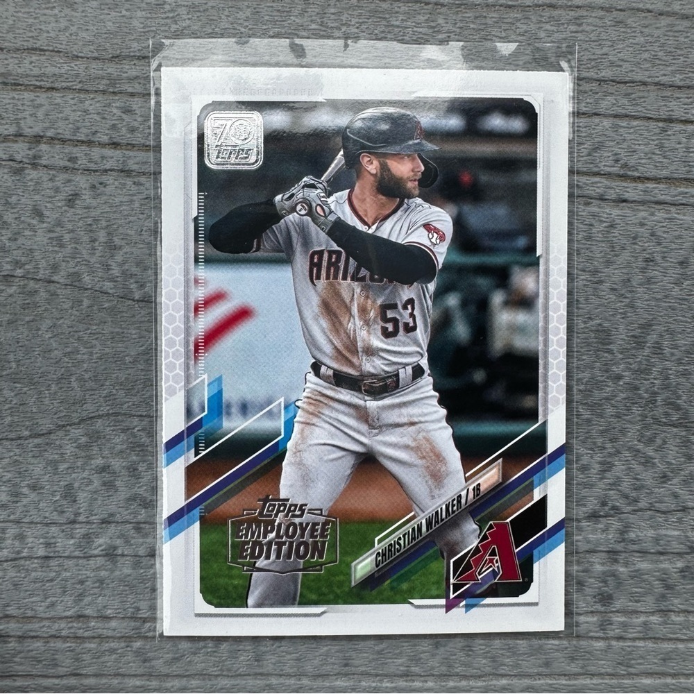 2021 Topps Employee Edition Christian Walker Diamondbacks #386 RARE PARALLEL!